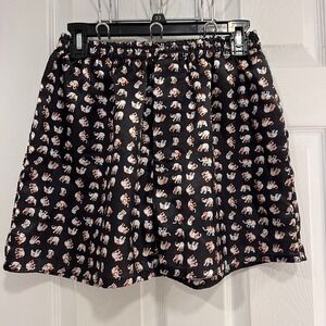 PRINCE 100% Silk Vintage Mens Elephant Print Boxer Shorts
